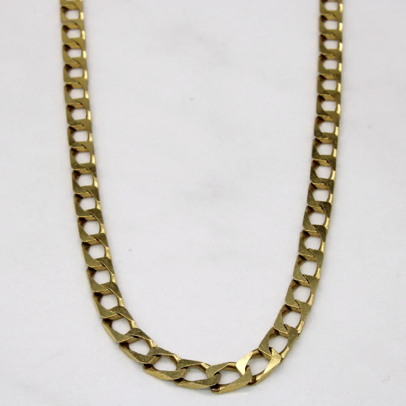 10k Yellow Gold Curb Link Chain | 22" |