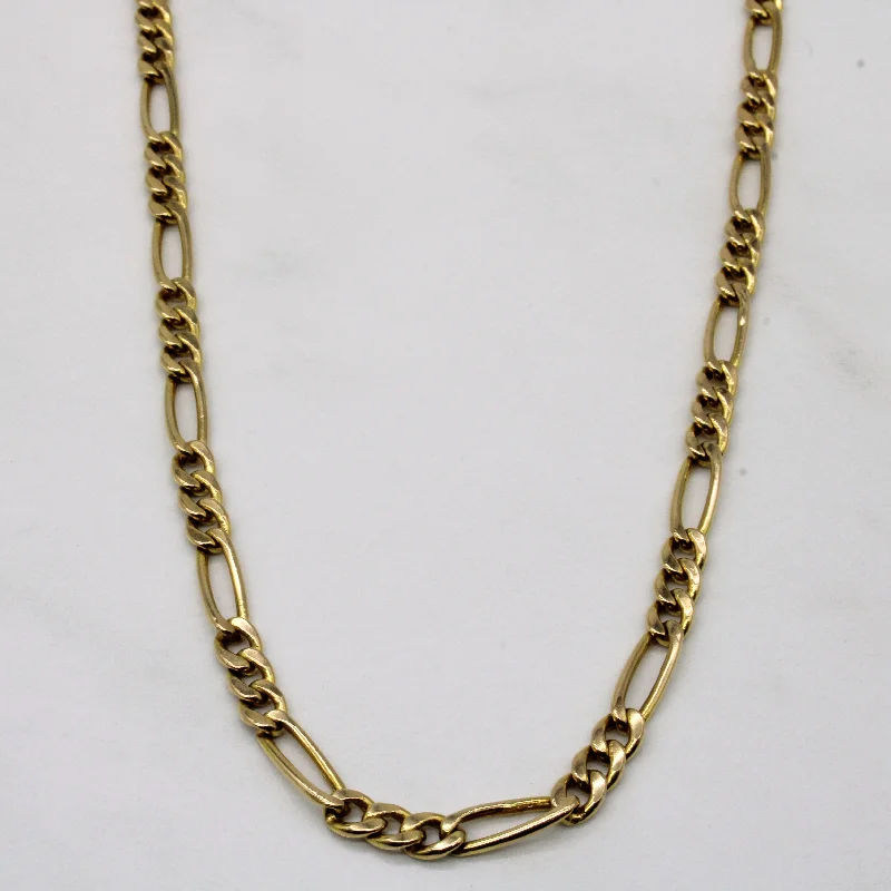 10k Yellow Gold Figaro Chain | 20" |