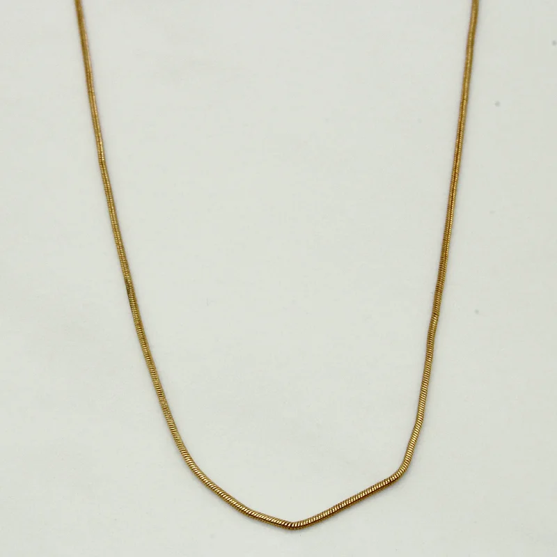 10k Yellow Gold Snake Chain | 17" |