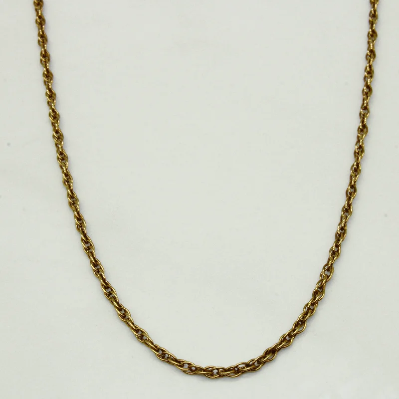 10k Yellow Gold Necklace | 20" |