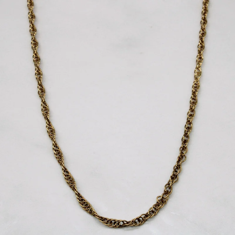 10k Yellow Gold Singapore Chain | 24" |