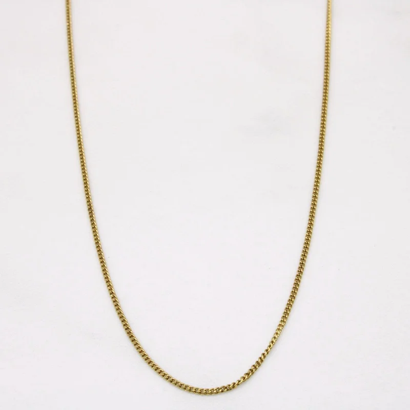 10k Yellow Curb Gold Chain | 16" |