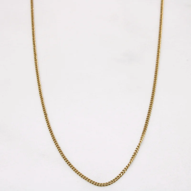 10k Yellow Gold Curb Chain | 20" |