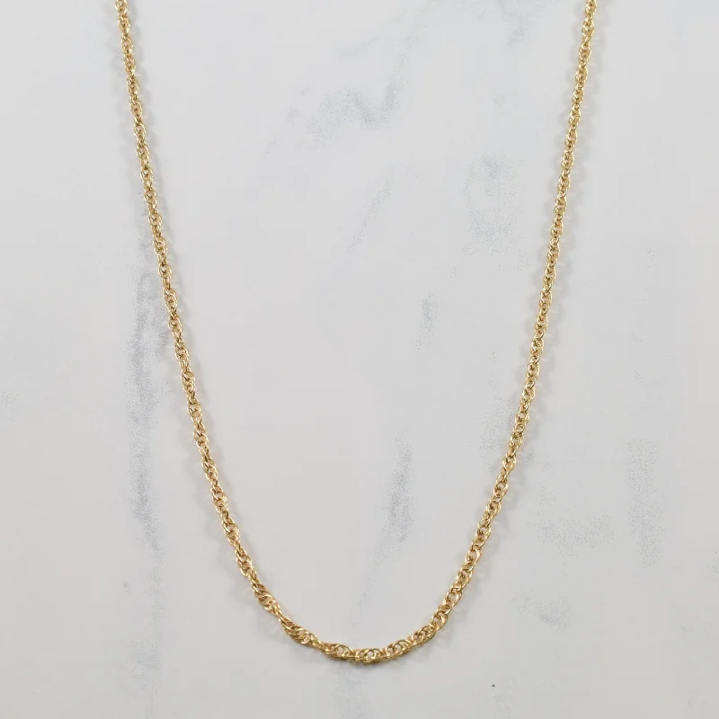 10k Yellow Gold Prince of Whales Chain | 18.25" |