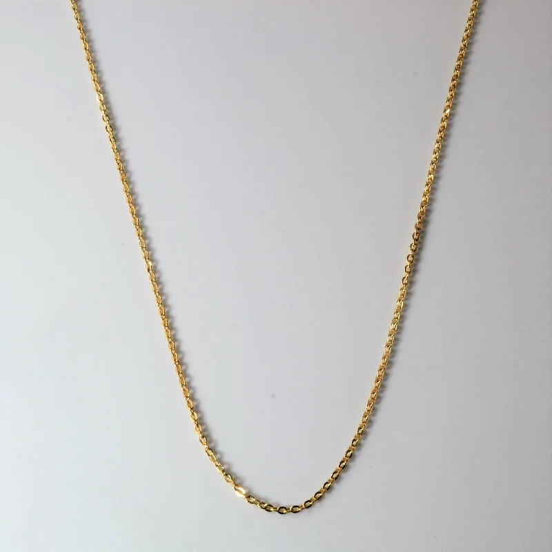 10k Yellow Gold Rolo Chain | 16"|