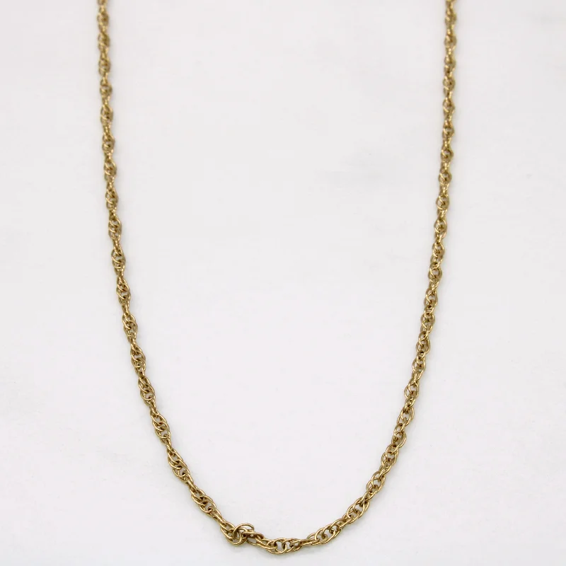 10k Yellow Gold Rope Chain | 18" |