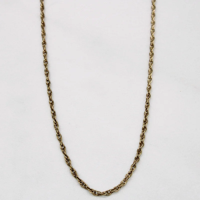 10k Yellow Gold Rope Chain | 23" |