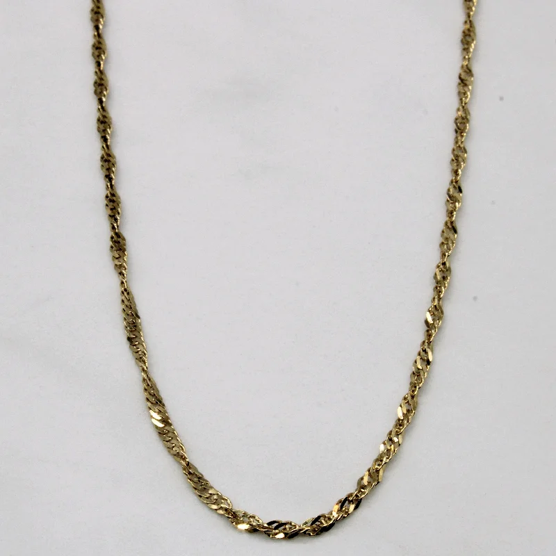 10k Yellow Gold Rope Chain | 16" |