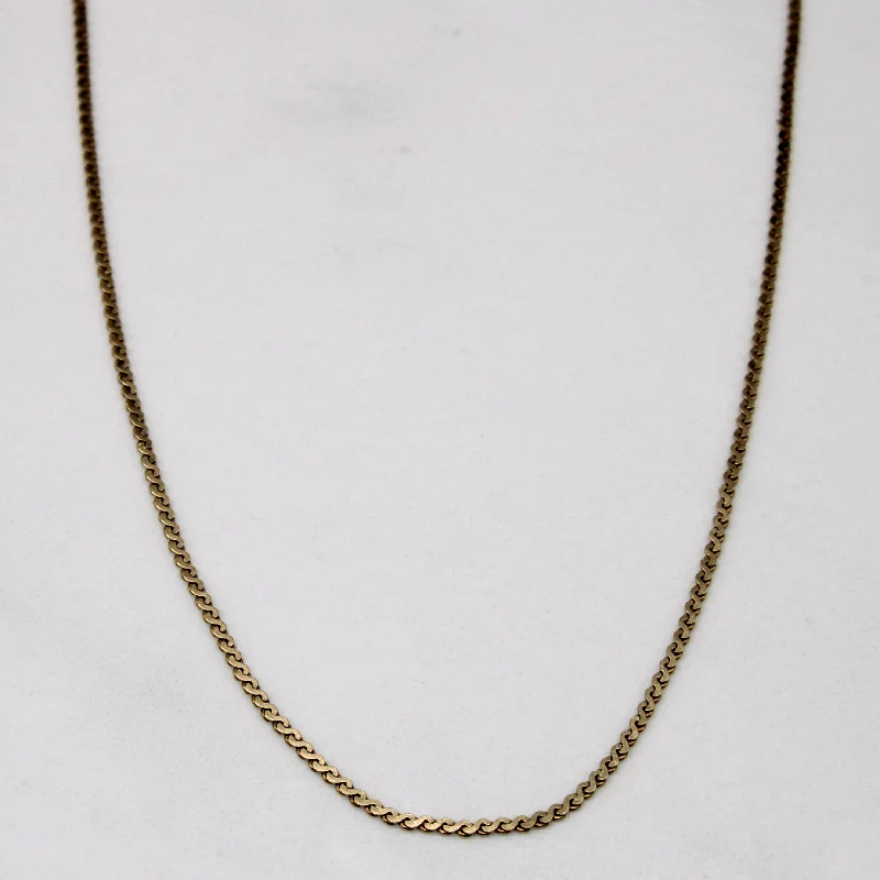 10k Yellow Gold S Link Chain | 24" |