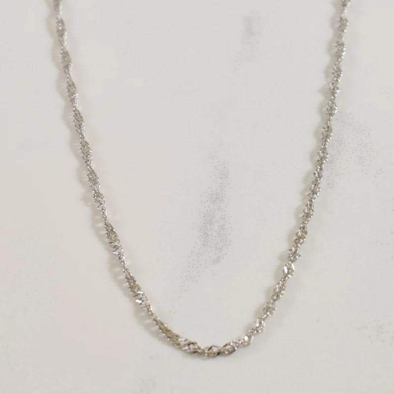 10k Yellow Gold Singapore Chain | 18.5" |