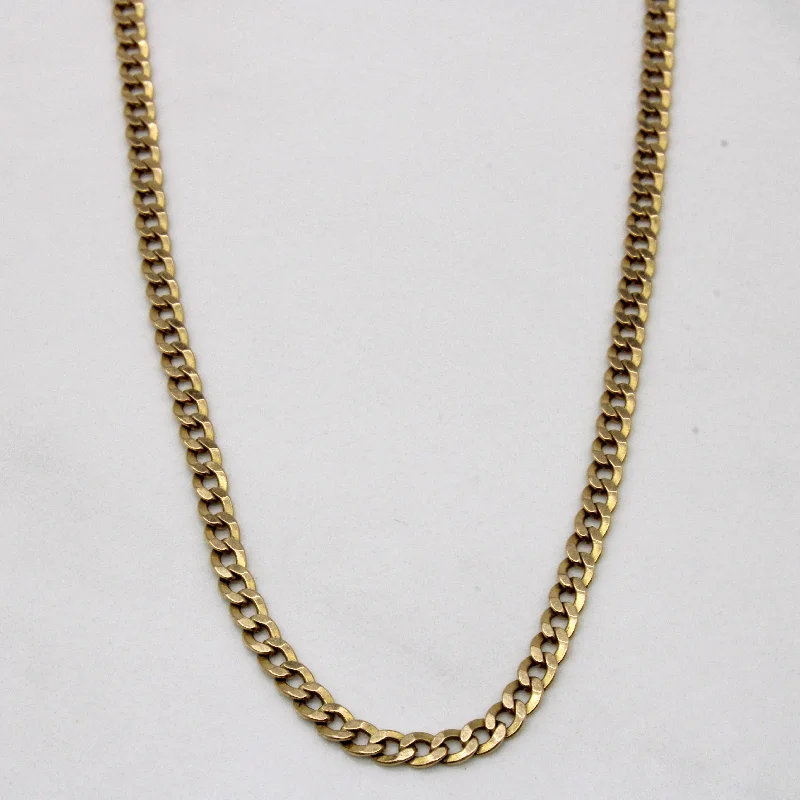 14k Yellow Gold Curb Link Chain | 21" |