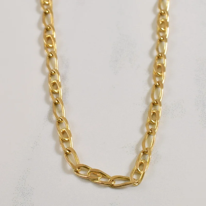 14k Yellow Gold Figaro Chain | 18" |