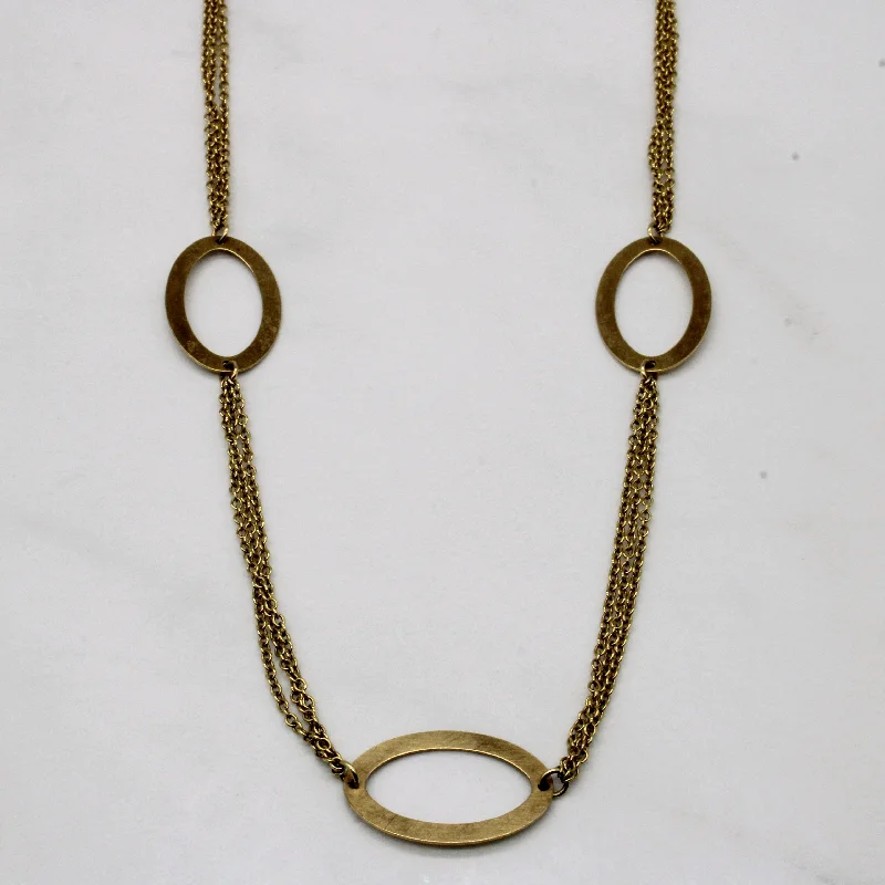 14k Yellow Gold Necklace | 17" |