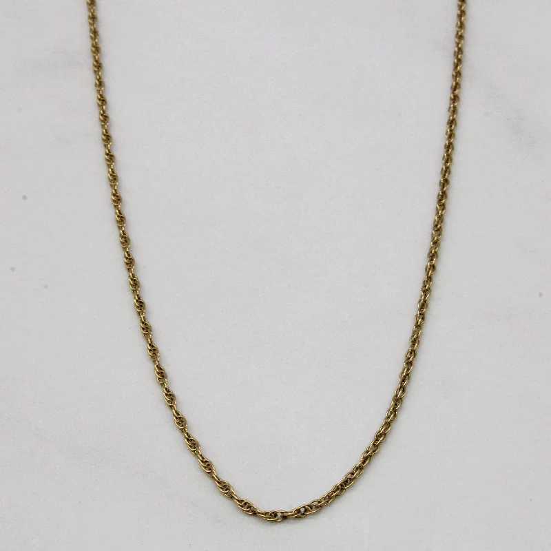 14k Yellow Gold Rope Chain | 18" |