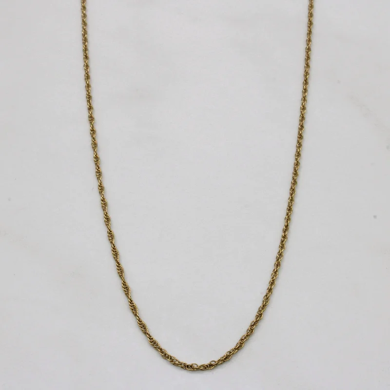 14k Yellow Gold Rope Chain | 16" |