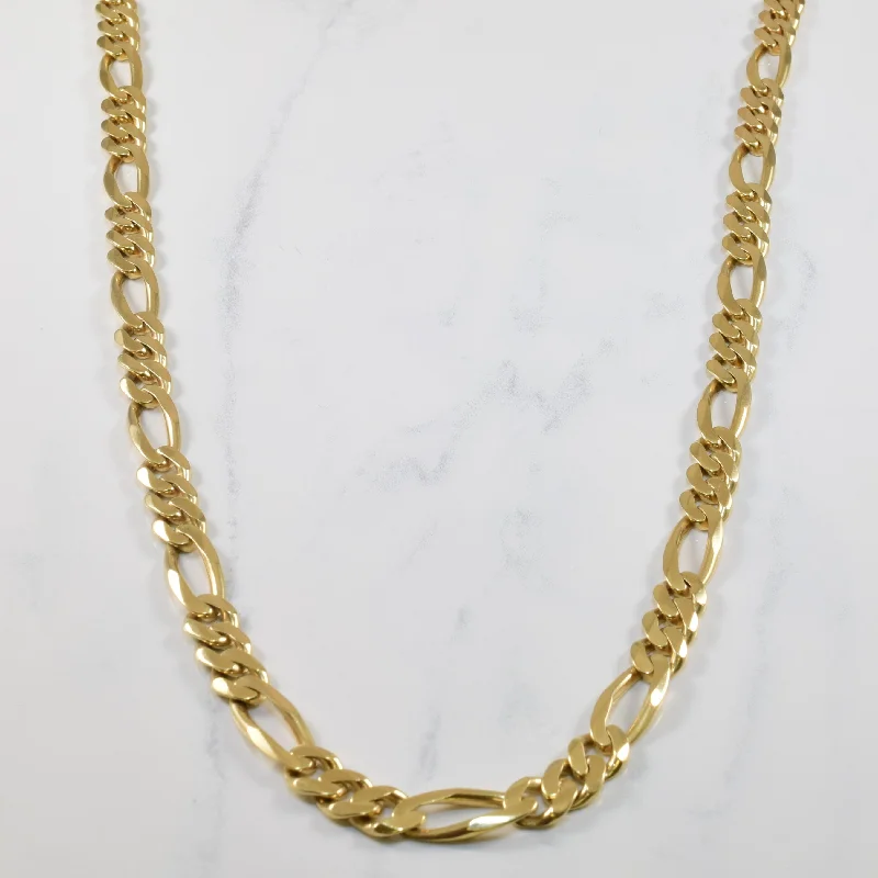 14k Yellow Gold Figaro Chain | 24" |