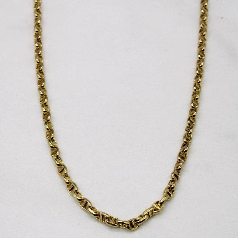 18k Yellow Gold Anchor Link Chain | 23" |