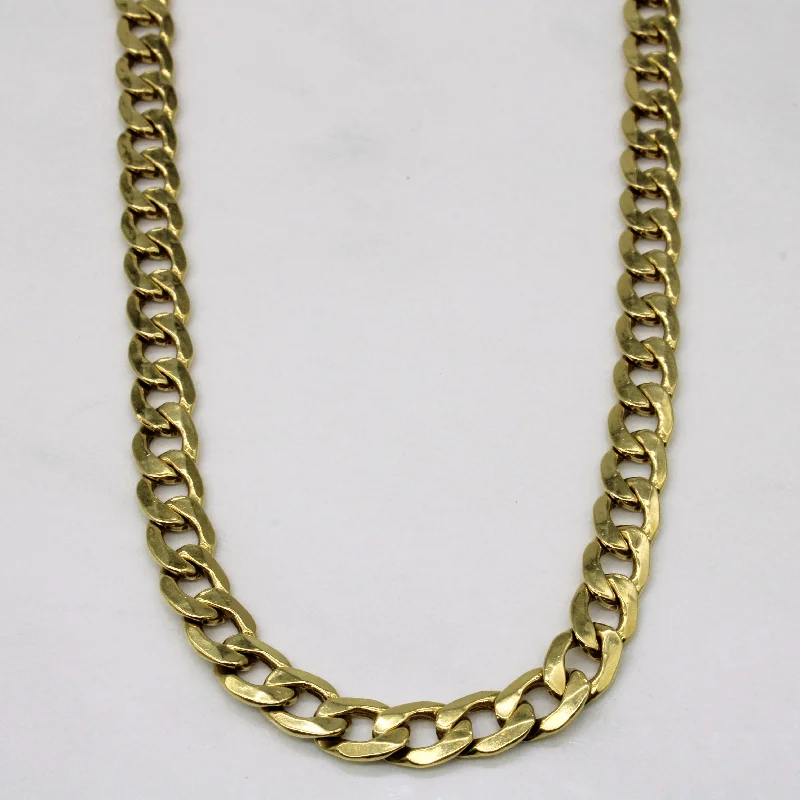 18k Yellow Gold Curb Link Chain | 20" |