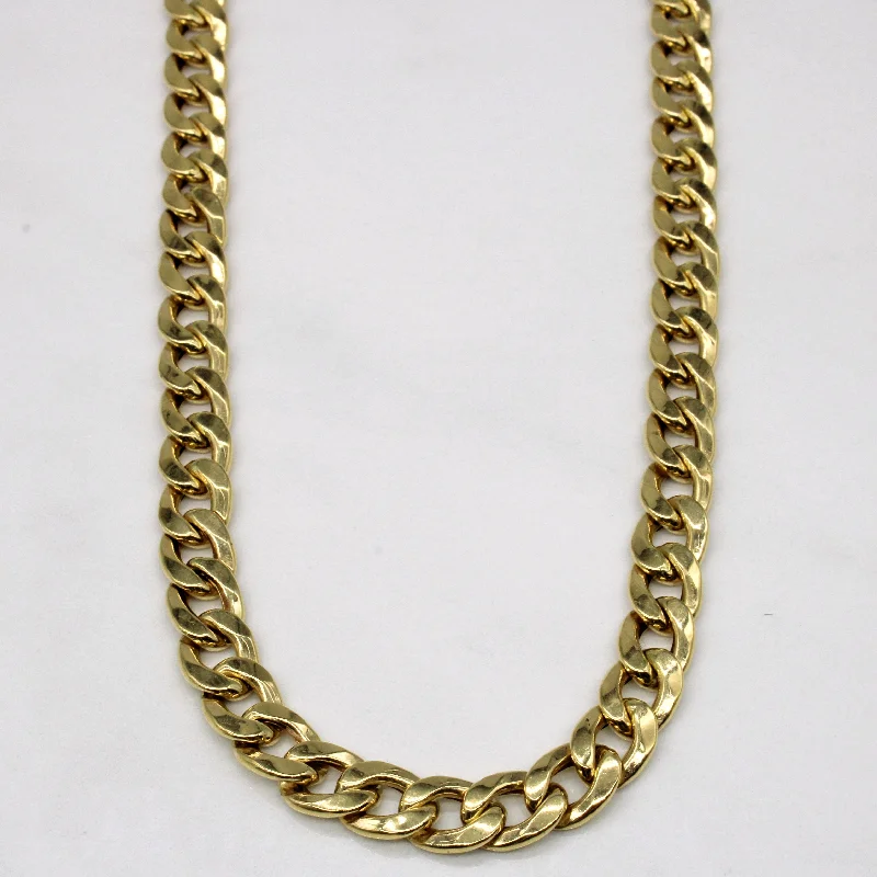 18k Yellow Gold Curb Link Chain | 20" |