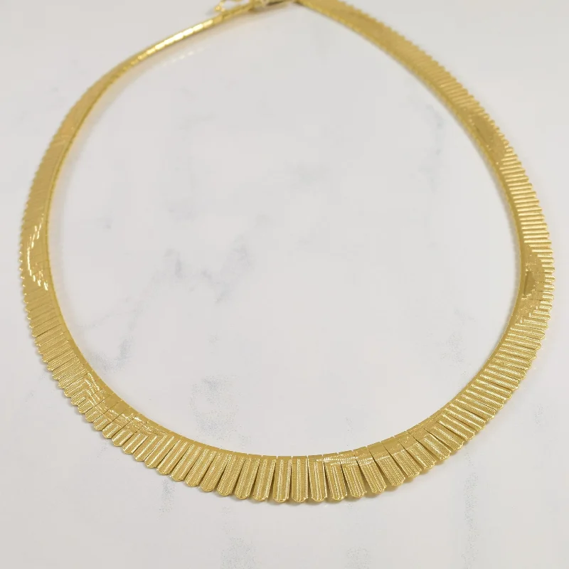 18k Yellow Gold Fancy Chain | 16.5" |