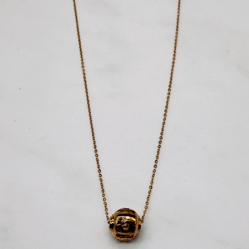 18k Yellow Gold Necklace | 16" |