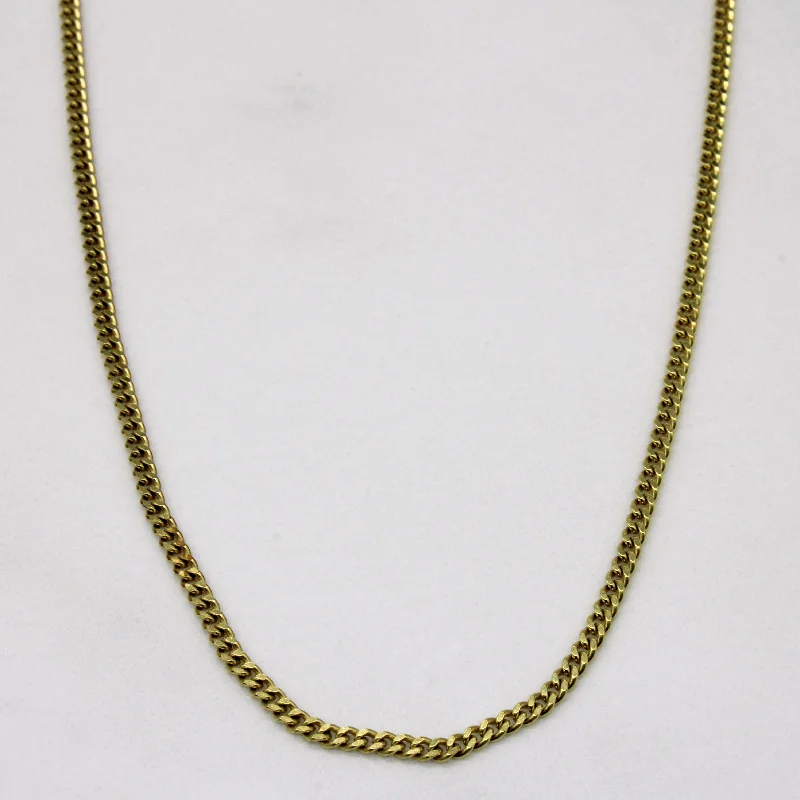 8k Yellow Gold Curb Chain | 20" |