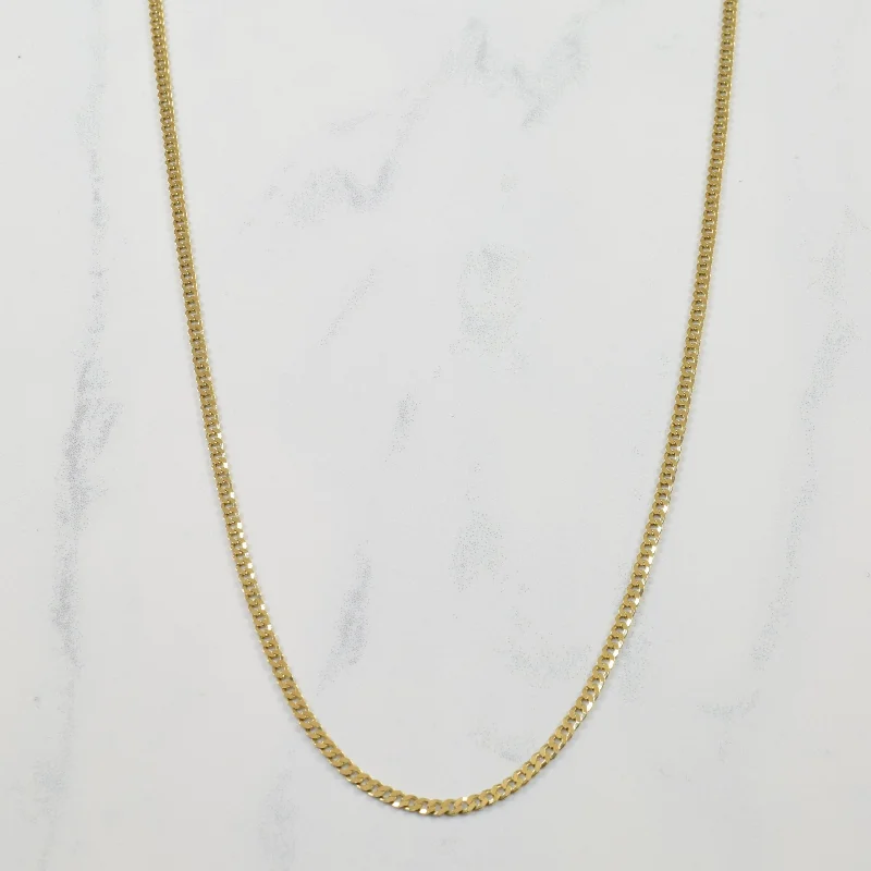 9k Yellow Gold Curb Chain | 18" |