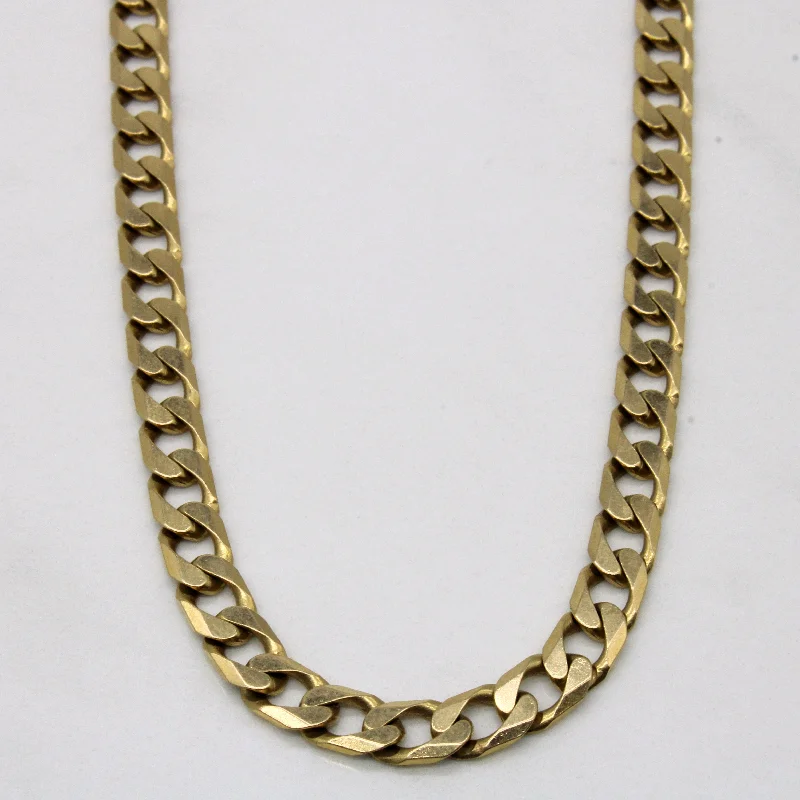 9k Yellow Gold Curb Link Chain | 18" |