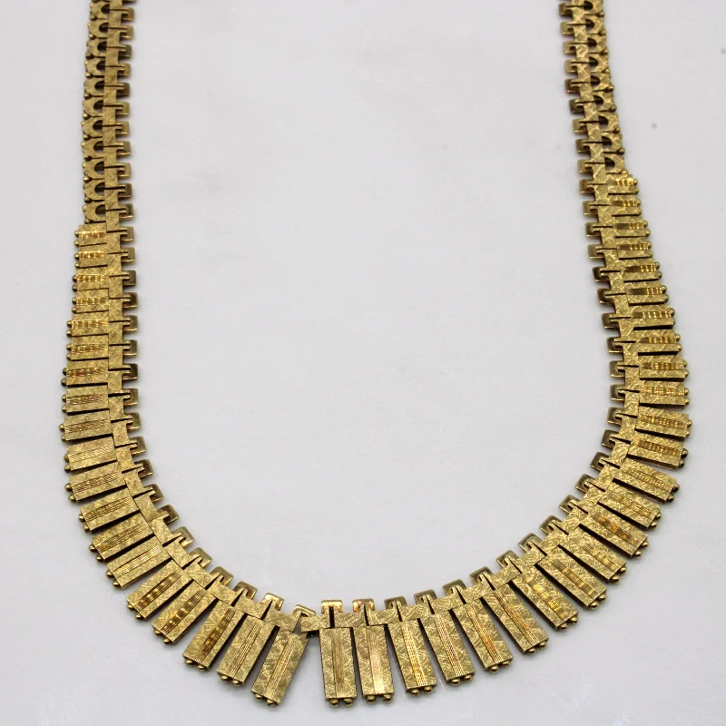 9k Yellow Gold Graduated Necklace | 16" |