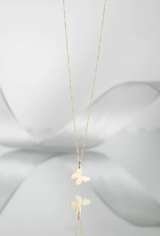 TALIA BUTTERFLY DROP NECKLACE