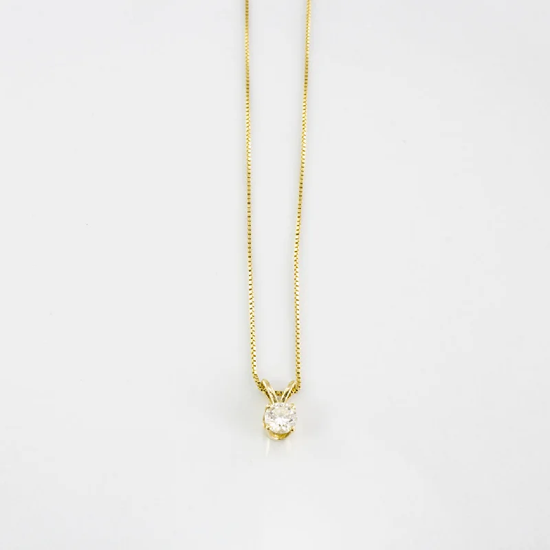 Dainty Diamond Necklace | 0.20 ct | SZ 16" |