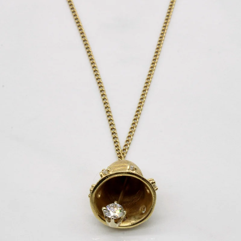 Diamond Bell Necklace | 0.63ctw | 26" |