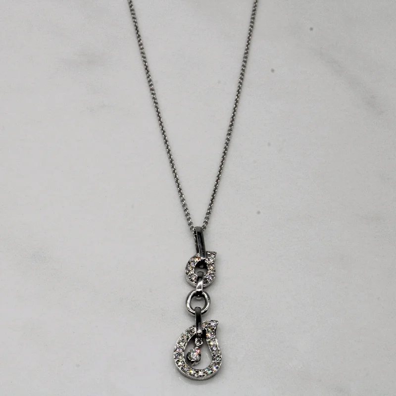 Diamond Drop Necklace | 0.19ctw | 16" |