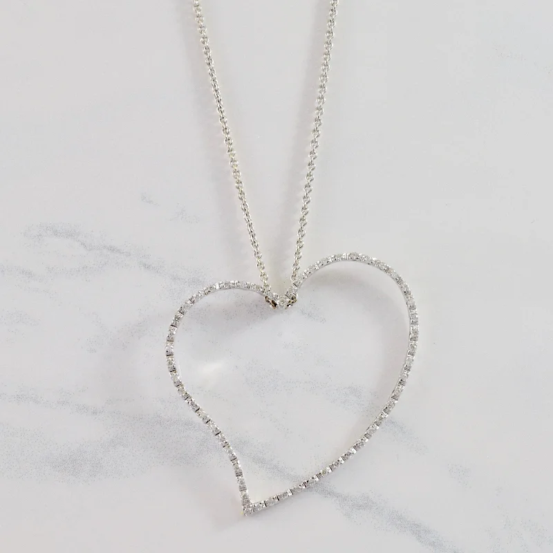 Diamond Heart Pendant | 0.42 ctw SZ 16" |