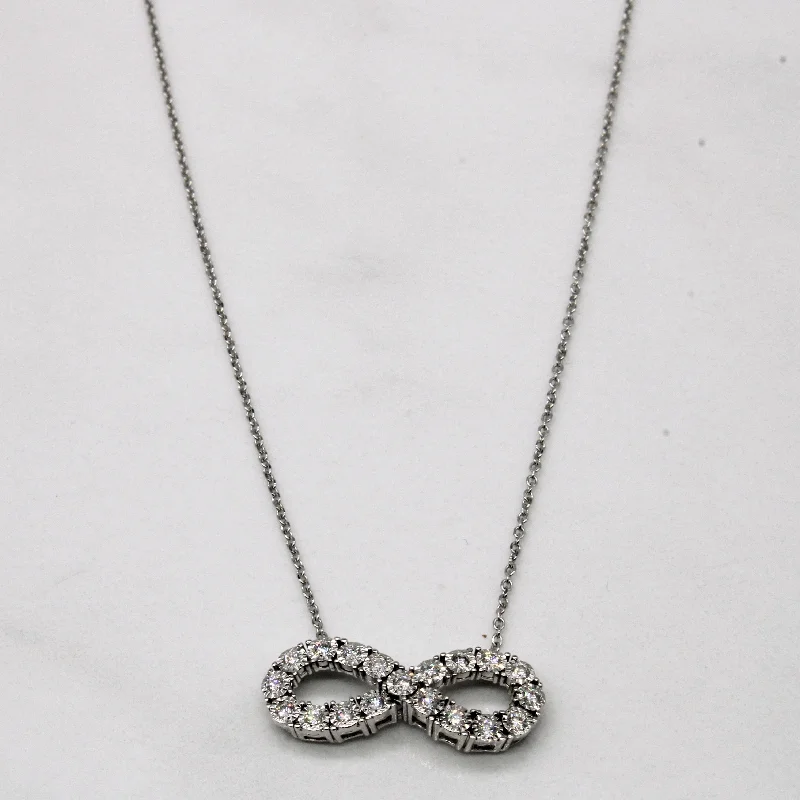 Diamond Infinity Pendant Necklace | 0.25ctw | 18" |