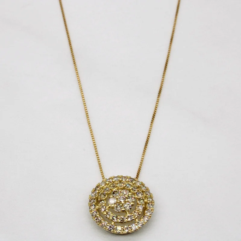 Diamond Pendant & Necklace | 0.75ctw | 18" |