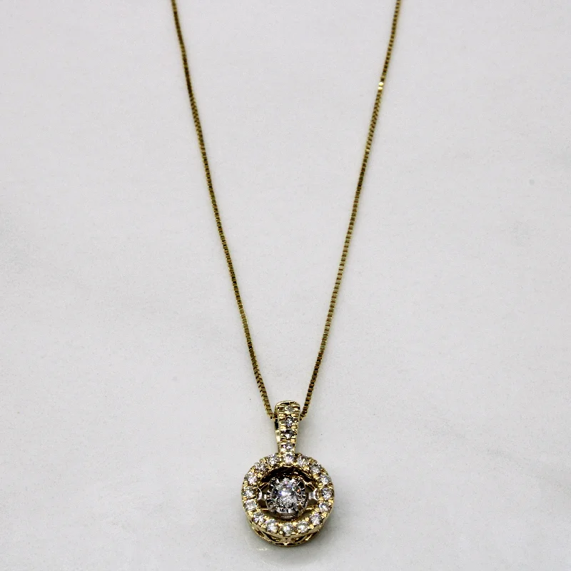 Diamond Wreath Pendant Necklace | 0.25ctw | 18" |