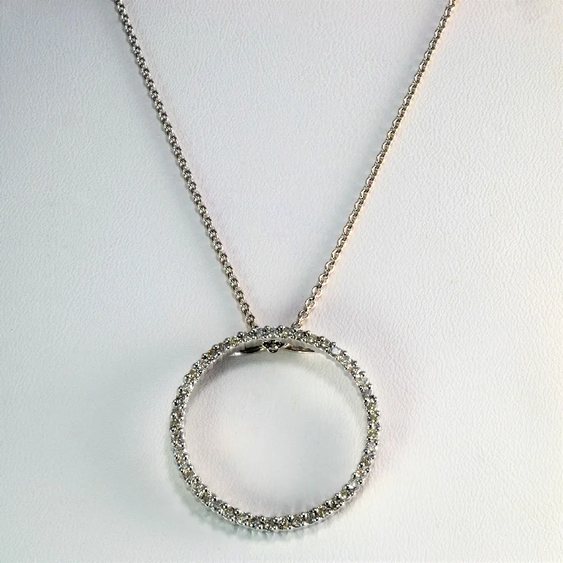 Eternity Diamond Pendant Necklace | 0.27 ctw, 18''|