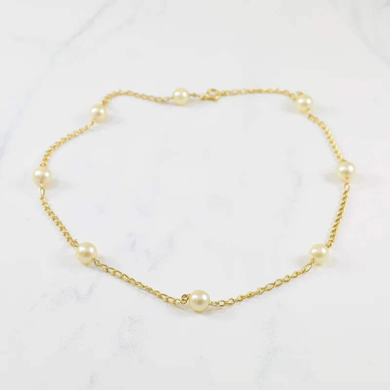 Floating Pearl Necklace | 19.20ctw | 16" |