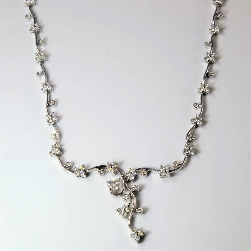 Elegant Diamond Collar Necklace | 16" |