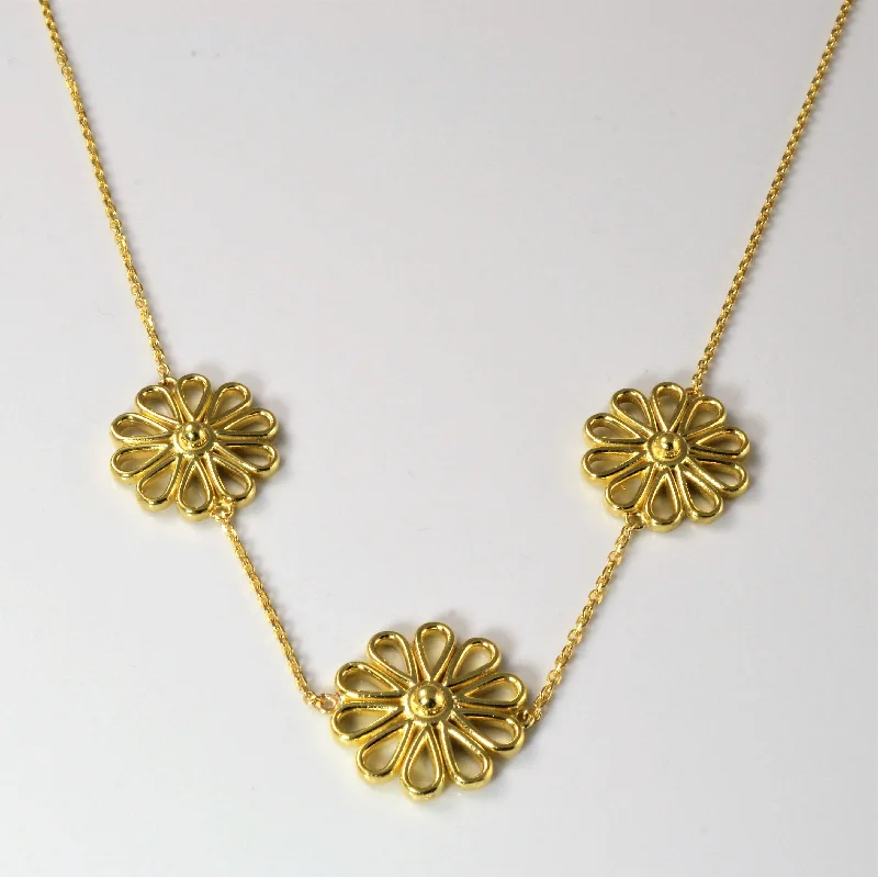 Floral Chain Necklace | 18" |