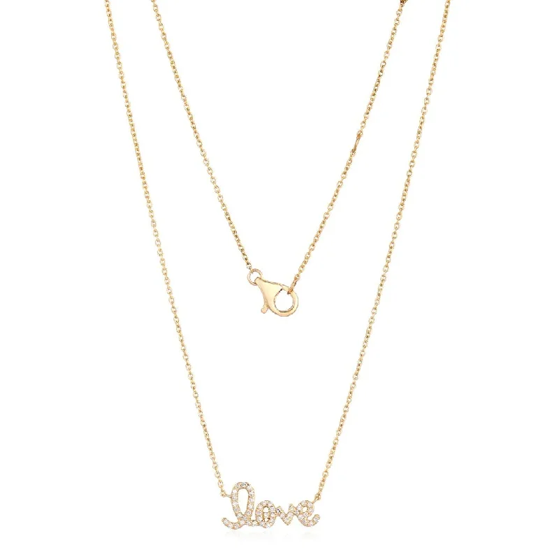 JAIMEE LOVE SCRIPT LOVE NECKLACE