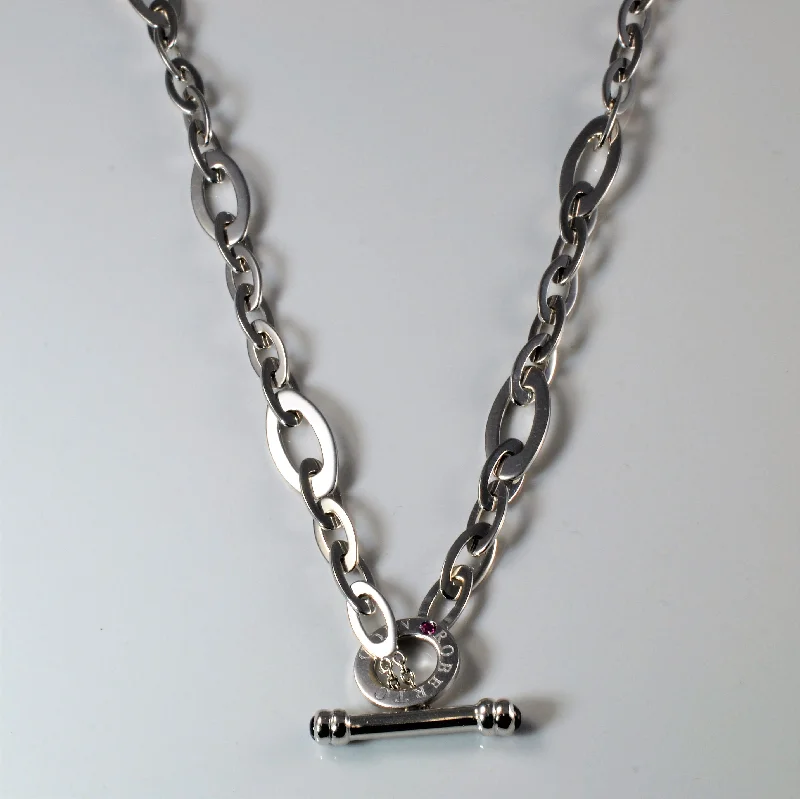 Roberto Coin' Rolo Chain Toggle Necklace | 18" |