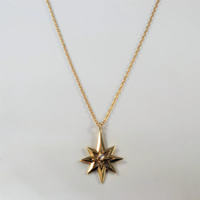 Star Diamond Necklace | 0.08ct | 16" |