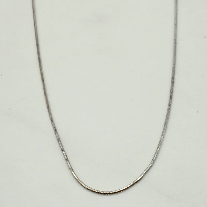 Sterling Silver Necklace | 18" |