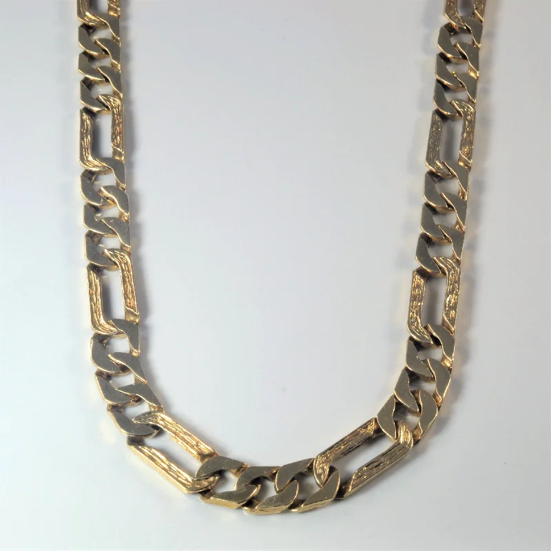 10k Yellow Gold Figaro Chain | 25.5" |