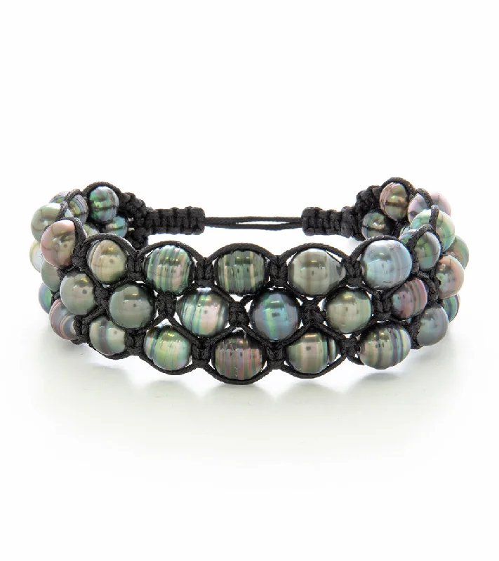 Woven Tahitian Pearl Bracelet (42 Pearls)- 36959C