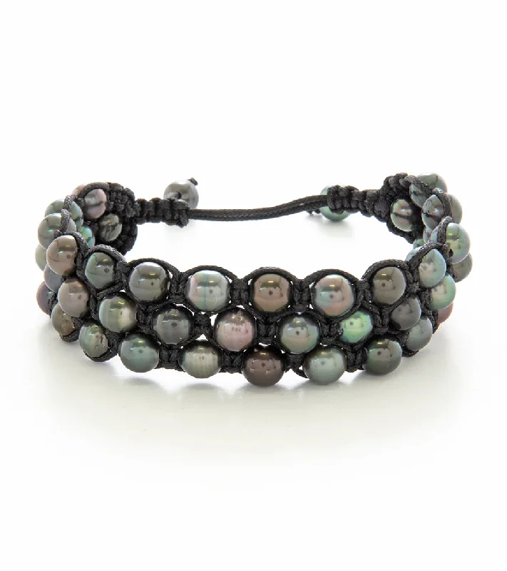 Woven Tahitian Pearl Bracelet (45 Pearls)- 36960C